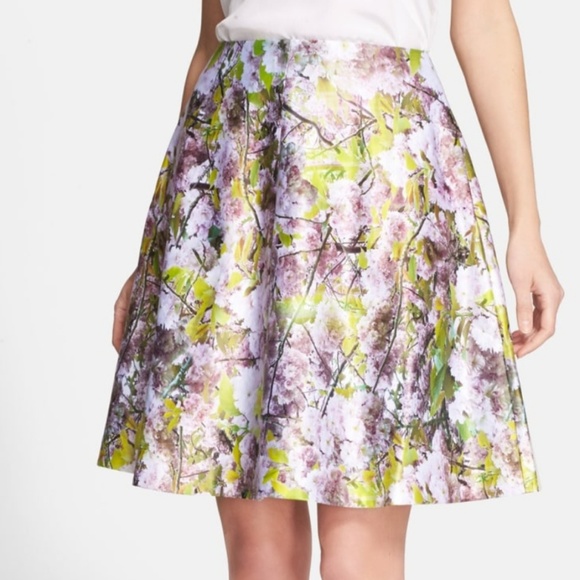 🍒NWOT🍒TED BAKER FLARED SKIRT - Picture 2 of 9